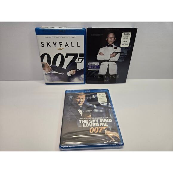 007 Bundle 3 Blu-Ray Lot Sealed | Roger Moore + Daniel Craig + James Bond - Picture 3 of 3
